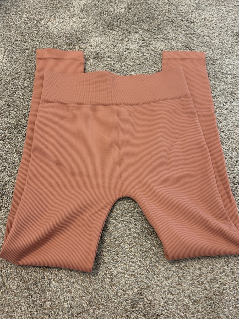 T.J.Maxx Women's Ribbed High-Waist Leggings - Terracotta